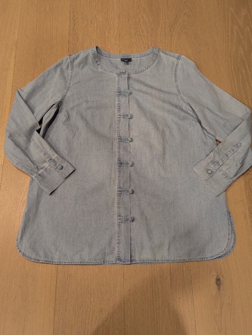 Light Blue Chambray Button-Up Shirt